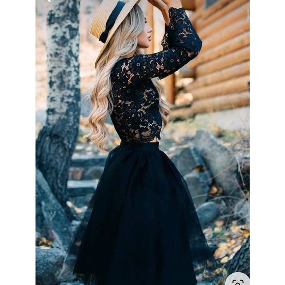 Beige, layered, dreamy, travel friendly, tulle skirt Boho, Edgy, Fun,Flirty,Chic - Picture 8 of 11